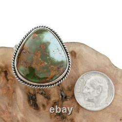 Native American Turquoise RING Sterling Silver PILOT MOUNTAIN Vintage sz 8
