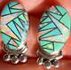 Native American Vintage Opal Turquoise Earrings SUN CLOUD Video SOFT GORGEOUS