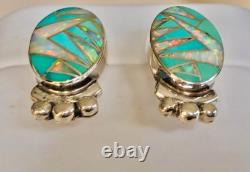 Native American Vintage Opal Turquoise Earrings SUN CLOUD Video SOFT GORGEOUS
