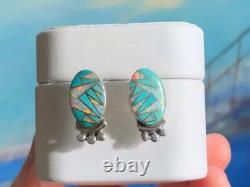 Native American Vintage Opal Turquoise Earrings SUN CLOUD Video SOFT GORGEOUS
