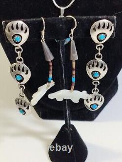 Native American Vtg Sterling Jewelry Cuff Earrings Necklaces Watch Some Hallmark