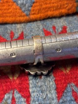 Native American Zuni Mediterranean Coral Cluster Vtg Ring Sterling Silver 7.25