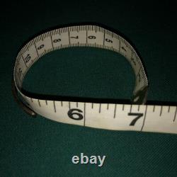 Native American Zuni sterling Petit Point Turquoise Cuff Bracelet VTG