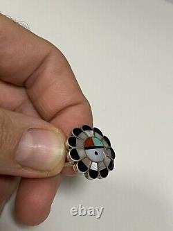 Native American jewelry solid 925 sterling Ring stamped vintage