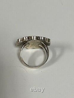 Native American jewelry solid 925 sterling Ring stamped vintage