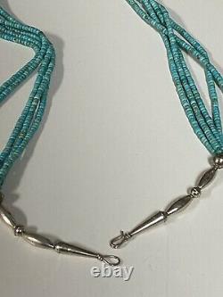 Native American jewelry turquoise necklace beads Vintage
