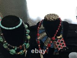 Native American western jewelry lot with authentic turquoise. Vintage to new