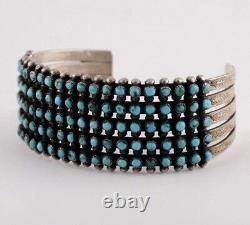 Navajo 100 pcs Turquoise Gemstone Bracelet Sterling Silver