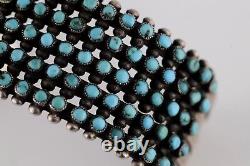 Navajo 100 pcs Turquoise Gemstone Bracelet Sterling Silver