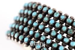 Navajo 100 pcs Turquoise Gemstone Bracelet Sterling Silver