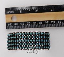 Navajo 100 pcs Turquoise Gemstone Bracelet Sterling Silver