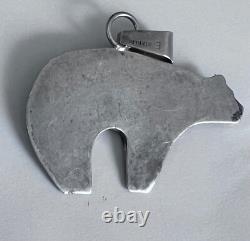 Navajo 24 12kGF 30 Strand Necklace & Sterling Silver Matching Bear Pendant