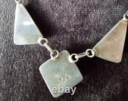 Navajo ALV White Horse Turquoise Necklace Vintage Native American Jewelry