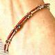 Navajo Cuff Bracelet Red Coral 6.5 in Signed Needlepoint Sterling Handmade