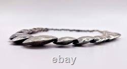 Navajo Graduated Hammered Disc Silvertone Vintage