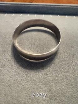 Navajo Old Pawn 925 Sterling Vintage STERLING SILVER BANGLE 48.4 GRAMS JB1