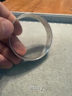 Navajo Old Pawn 925 Sterling Vintage STERLING SILVER BANGLE 48.4 GRAMS JB1