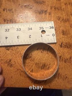 Navajo Old Pawn 925 Sterling Vintage STERLING SILVER BANGLE 48.4 GRAMS JB1