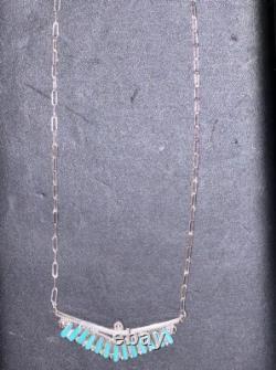 Navajo SIGNED Zuni Vintage Native America Indian Necklace