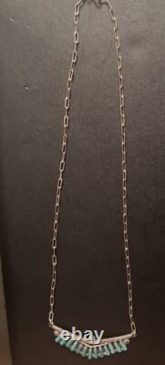 Navajo SIGNED Zuni Vintage Native America Indian Necklace