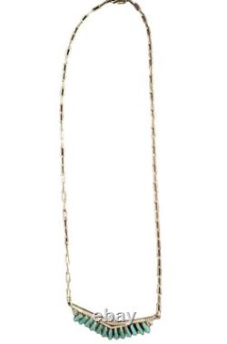 Navajo SIGNED Zuni Vintage Native America Indian Necklace