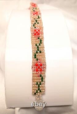 Navajo Seed Bead Bracelet Vintage Native American Jewelry