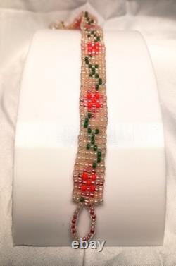 Navajo Seed Bead Bracelet Vintage Native American Jewelry