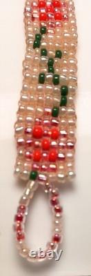 Navajo Seed Bead Bracelet Vintage Native American Jewelry