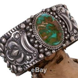 Navajo Turquoise Bracelet Royston HIDDEN EARTH Sterling Silver DARRYL BECENTI