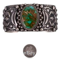 Navajo Turquoise Bracelet Royston HIDDEN EARTH Sterling Silver DARRYL BECENTI