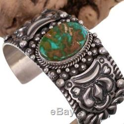 Navajo Turquoise Bracelet Royston HIDDEN EARTH Sterling Silver DARRYL BECENTI