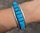 Navajo Turquoise Cuff Bracelet Vtg Native NA Jewelry Signed Tommy Tso Sr 6.75