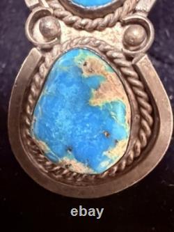 Navajo VTG Ring Size 6 Split Shank Turquoise Native American Handmade 68 Oz. 925