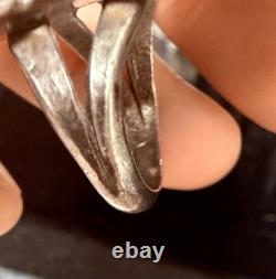 Navajo VTG Ring Size 6 Split Shank Turquoise Native American Handmade 68 Oz. 925