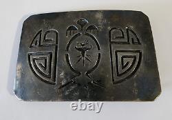 Navajo Vintage Belt Buckle Hopi Jewellery Native American Beltbuckle Silver
