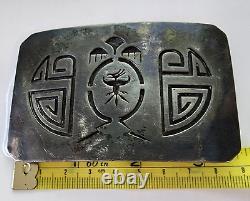 Navajo Vintage Belt Buckle Hopi Jewellery Native American Beltbuckle Silver