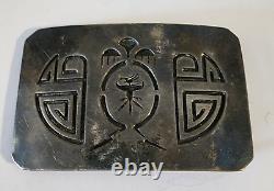 Navajo Vintage Belt Buckle Hopi Jewellery Native American Beltbuckle Silver