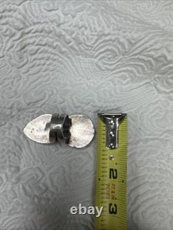 Navajo Vintage Native American Sterling Silver 2 Gorgeous Blue Turquoise Ring 9