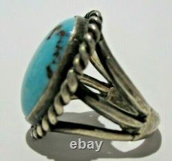 Nice Vtg Lot Of 10 Piece Native American Sterling Silver & Turquoise Jewelry