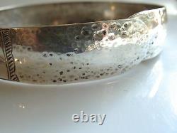 Northwest Coast Engraved Silver Bangle Bracelet