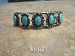 OLDER Vintage Navajo Sterling Silver ROYSTON Turquoise Bracelet