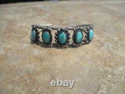 OLDER Vintage Navajo Sterling Silver ROYSTON Turquoise Bracelet