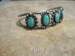 OLDER Vintage Navajo Sterling Silver ROYSTON Turquoise Bracelet