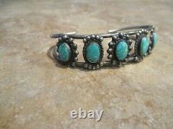 OLDER Vintage Navajo Sterling Silver ROYSTON Turquoise Bracelet