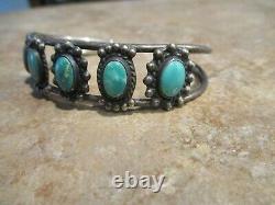 OLDER Vintage Navajo Sterling Silver ROYSTON Turquoise Bracelet