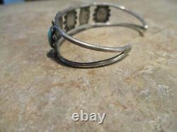 OLDER Vintage Navajo Sterling Silver ROYSTON Turquoise Bracelet