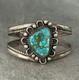 OLD Vintage Native American NAVAJO LONE MOUNTAIN Turquoise Sterling Bracelet