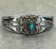 OLD Vintage Native American Navajo BISBEE Turquoise Carinated Sterling Bracelet