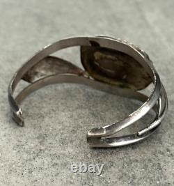 OLD Vintage Native American Navajo CARICO LAKE Turquoise Sterling Bracelet 6.75