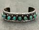 OLD Vintage Native American Navajo NINE Turquoise Sterling silver Bracelet